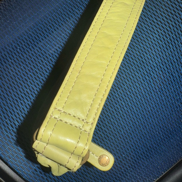Fossil Lime Green Leather Crossbody Bag - Picture 9 of 10